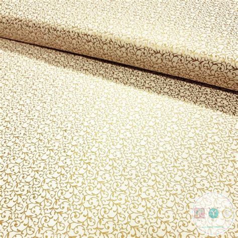 metallic gold cream fabric wholesale|metallic fabric for quilting.